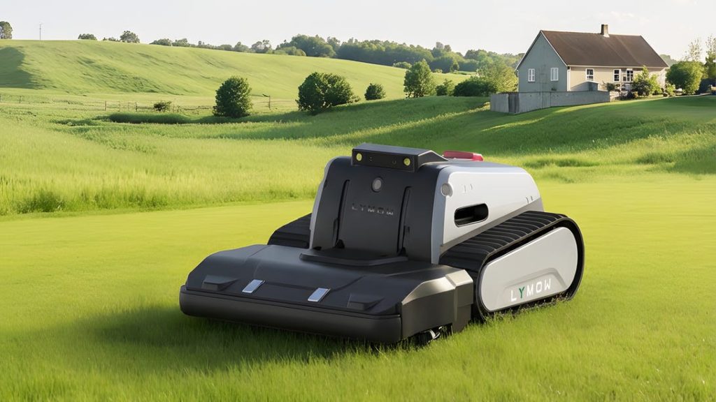 lymow's new robot lawnmower can mow your lawn, mulch and cross hills too