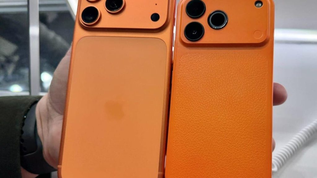 orange iphone 17 pro impersonators were out in droves at mwc 2026